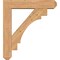 Ekena Millwork Merced Craftsman Smooth Bracket w/ Offset Brace, Western Red Cedar, 7 1/2"W x 36"D x 40"H BKT0806X36X40MRC04SWR - alternate 4